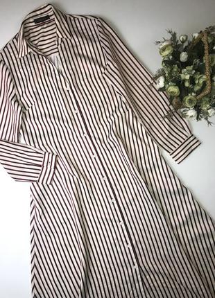 Платье в полоску jaeger  размер м-л(12) новое