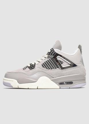 Демисезонные серые женские кроссовки air jordan 4 жіночі сірі кросівки nike jordan 48 фото