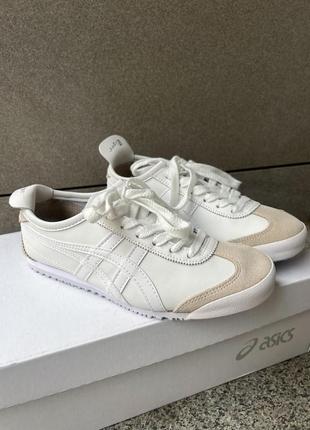 Стильні жіночі кросівки asics onitsuka tiger mexico 66 white білі8 фото