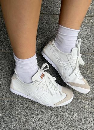 Стильні жіночі кросівки asics onitsuka tiger mexico 66 white білі7 фото