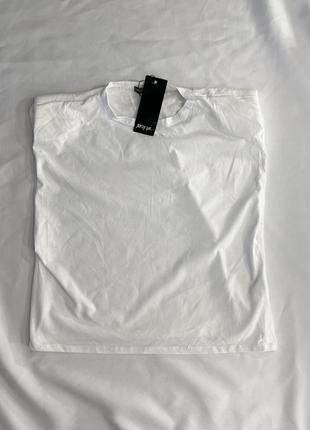 Біла футболка класична nasty gal xs s m бавовна розпродаж5 фото