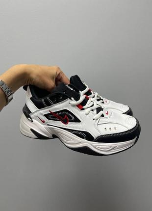 Чоловічі  кросівки nike m2k tekno ‘white black’ | шкіра