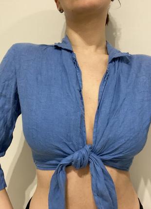 Лляна блуза (схожа по стилю на zara, bershka, mango)