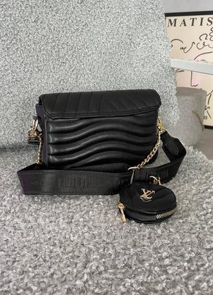 Louis vuitton new wave multi pochette black, сумка7 фото