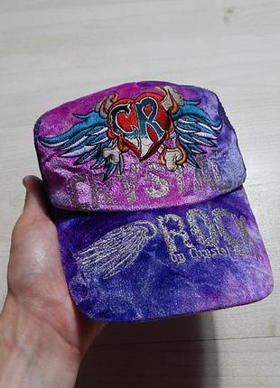 Кепка тракер vintage ed hardy chrystal rock by chrystal audigier hat