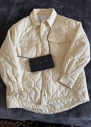 Укорочена куртка лавандового кольору,та сорочка ніжно лимонного кольору4 фото