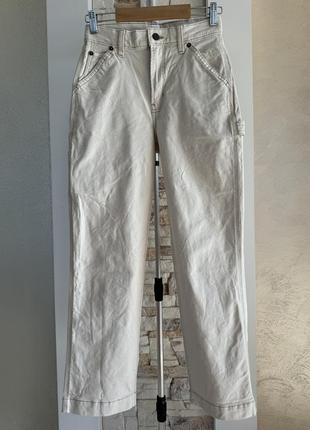 Жіночі молочні брюки в робітничому стилі gap.5 фото