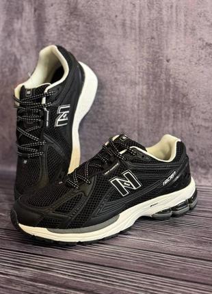 Мужские кроссовки new balance 1906r черные кожаные текстиль нью беланс весенние осенние (b)9 фото