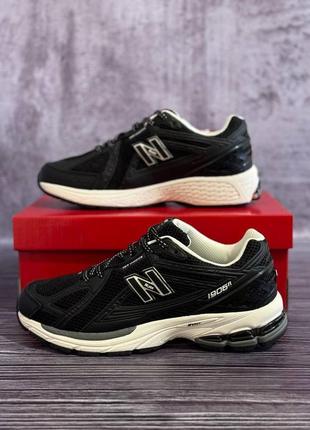 Мужские кроссовки new balance 1906r черные кожаные текстиль нью беланс весенние осенние (b)5 фото