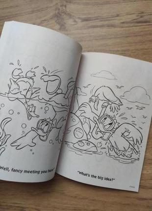Дитяча розмальовка дональд дак activity book usa disney на анг мові,цікава