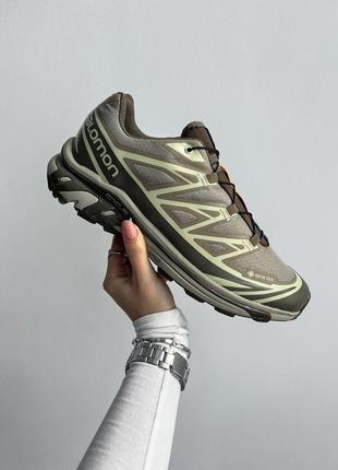 Демисезонные зелёные хаки кроссовки salomon xt-6 gore-tex зелені чоловічі кросівки salomon xt-67 фото