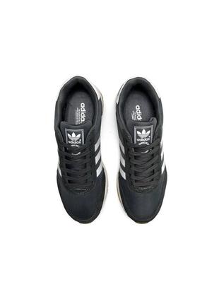 Мужские кроссовки adidas originals iniki текстильные серые адидас иники весенние осенние (b)6 фото