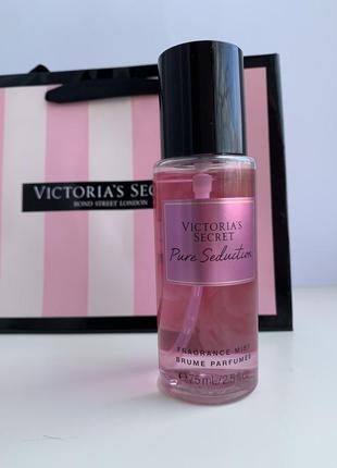 Міст, парфумований спрей для тіла victoria secret оригінал міст, mist,спрей, mini travel 75 ml pure seduction