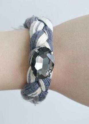 Стильный браслет с камнем 3