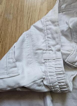 Стильні білі широкі джинси на дівчину 8років next укорочені широкі4 фото