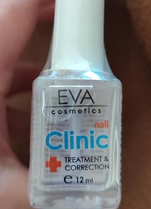 Экспресс-сушка + закрепитель лака 2 в 1 clinic еva cosmetics, 12 мл
