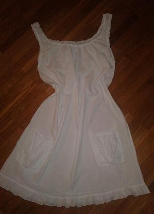 Тоненький бавовняний італійський сарафанчик m-l розм.