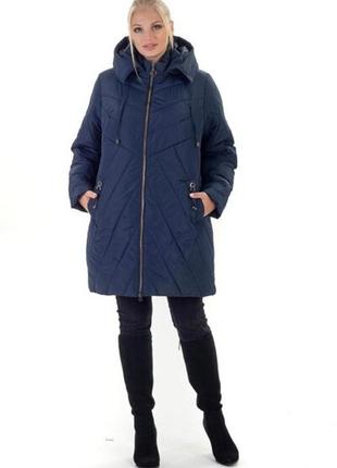 Зимова жіноча куртка до 70 розміру2 фото
