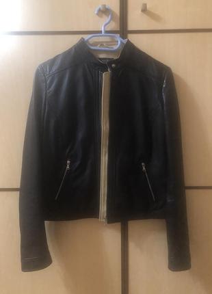 Куртка кожаная massimo dutti оригинал