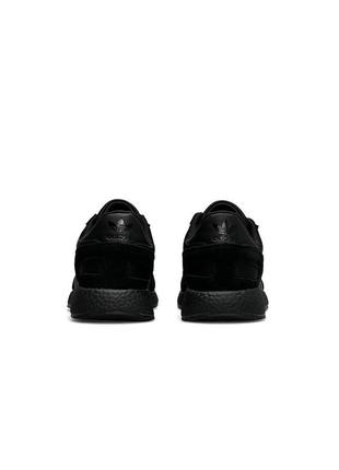 Чоловічі кросівки adidas originals iniki текстильні чорні з білим адідас ініки весняні осінні (b)6 фото