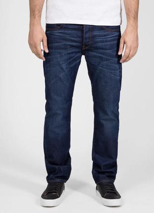 Мужские синие джинсы g-star raw 3301 straight