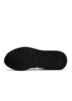 Мужские кроссовки adidas originals iniki текстильные черные с белым адидас иники весенние осенние (b)5 фото