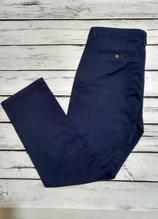 Штани чіноси чоловічі сині брюки бавовняні котонові2 фото
