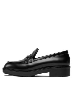 Calvin klein лофери rubber sole loafer w/hw hw0hw02006 ck black beh4 фото