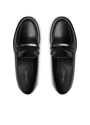 Calvin klein лофери rubber sole loafer w/hw hw0hw02006 ck black beh3 фото