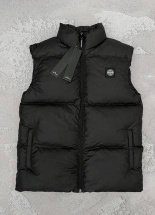 Жилет stone island н чорний