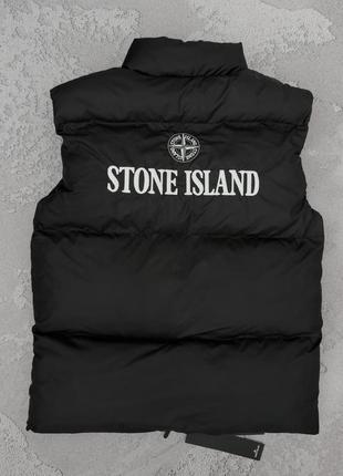 Жилет stone island н чорний2 фото