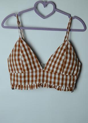Топ в клетку misguided, размер м (арт1830)