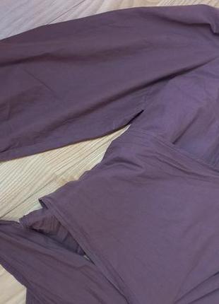 Шикарная коричневая блуза с завязками shein блузка рубашка сорочка с объёмными рукавами4 фото