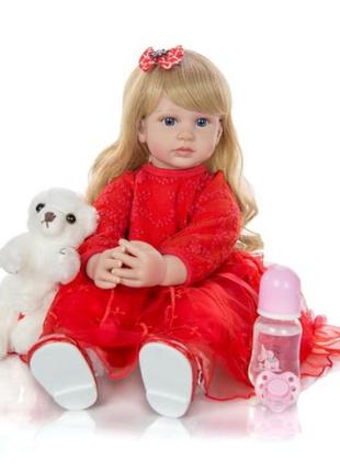 Кукла реборн keiumi девочка злата винил-силиконовая 60 см (м136550121)