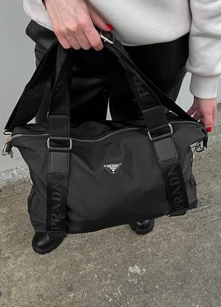 Prada sport bag black, спортивна сумка