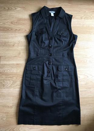 Чёрное классное платье, сарафан от h&m, m размер