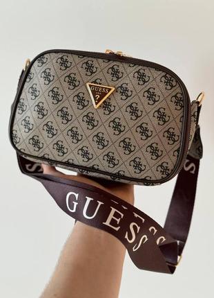 Guess double bag silver, сумка