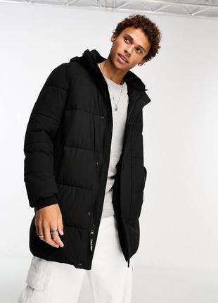 Новая куртка- пуховик calvin klein (ck longline black puffer jacket) c америки xl