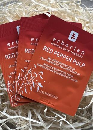 Гель-крем для обличчя erborian red pepper pulp пробник 1,5 мл3 фото