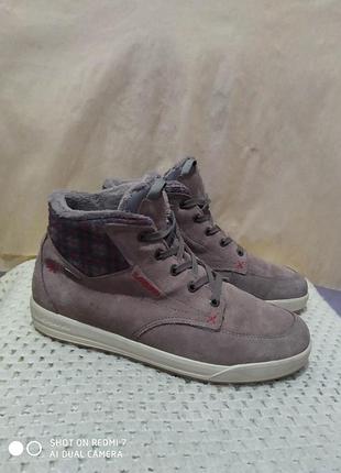 Шкіряні термо водонепроникні черевики lowa gore-tex