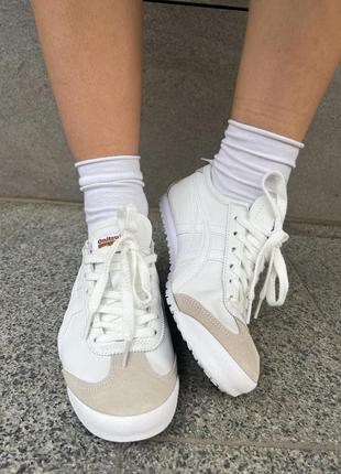 Всікс кросівки білі asics onitsuka tiger white2 фото