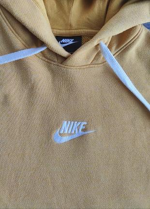 Худі nike center logo yellow2 фото