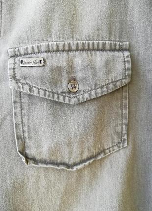 Коттоновая рубашка bonobo jeans с асиметричным низом7 фото