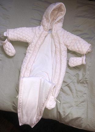 Комбінезон на виписку новонародженої дівчинки mamas papas костюм демісезонний теплий комбинезон новорождённой девочки выписку деми4 фото