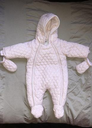 Комбінезон на виписку новонародженої дівчинки mamas papas костюм демісезонний теплий комбинезон новорождённой девочки выписку деми10 фото