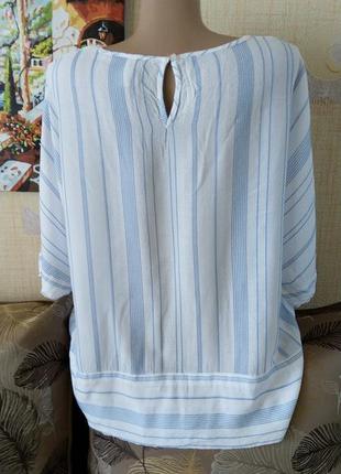 Полосатая блуза свободного кроя3 фото