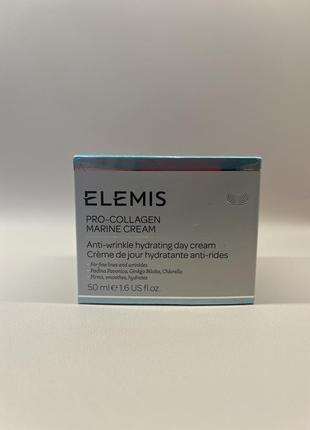 Антивіковий денний крем для обличчя "морські водорості" elemis pro-collagen marine cream, 50 ml