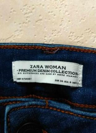 Брендовые джинсы скинни с высокой талией zara, 36 размер.3 фото