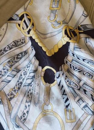 Шелковая винтажная и косынка  платок в стиле hermes шелковый роуль7 фото