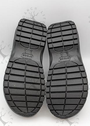 Крокс мега краш сандалі платформа чорні crocs mega crush sandal black9 фото